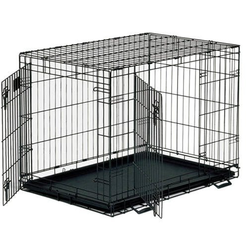 Savic Dog Cottage Dog Crate, 118cm Black Electrical World