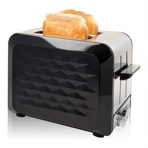 Quest 2 Slice Diamond Toaster Black Electrical World
