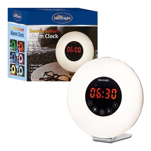 Silent Night Sunrise & Sunset Alarm Clock Electrical World