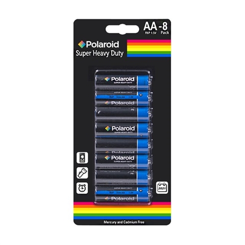 Polaroid 8pk AA Heavy Duty Battery Electrical World