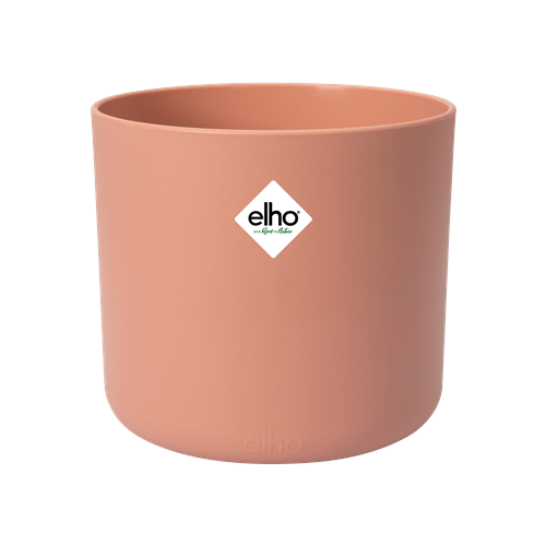 Elho B.for 14cm Soft Round Plastic Indoor Plant Pot Delicate Pink