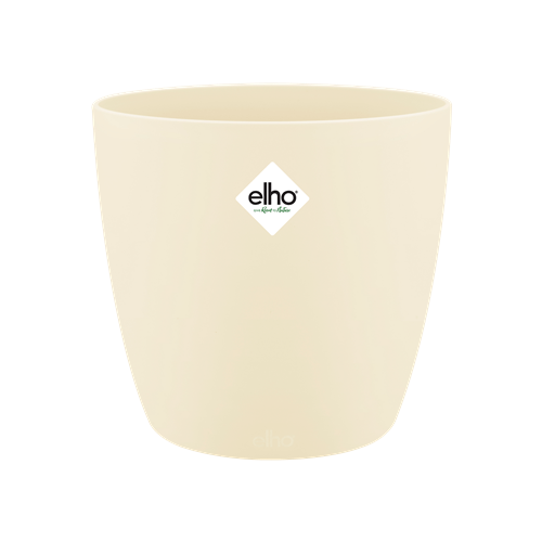 Elho Brussels 25Cm Round Plastic Indoor Plant Pot Soap Elho US
