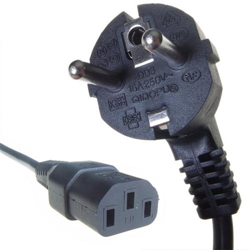 Connekt Gear Black European Schuko Plug Top to IEC Female C13 Kettle TV
