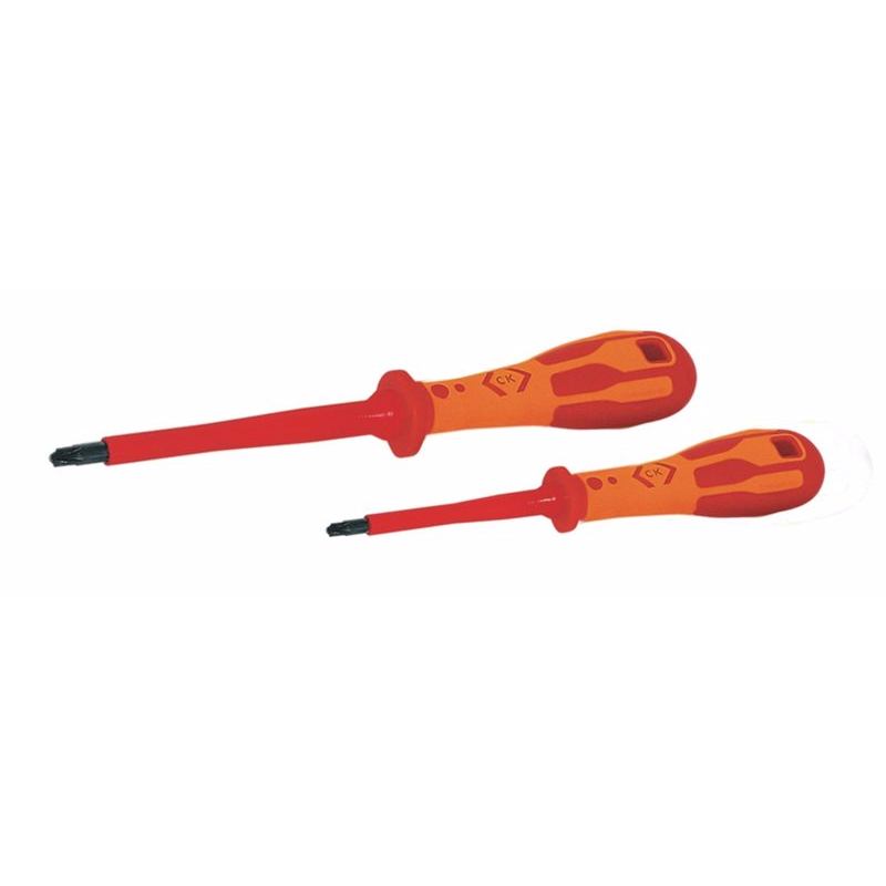 C.K Dextro VDE Modulo Terminal Screwdriver Set 1pt x 80mm & 2pt x100mm