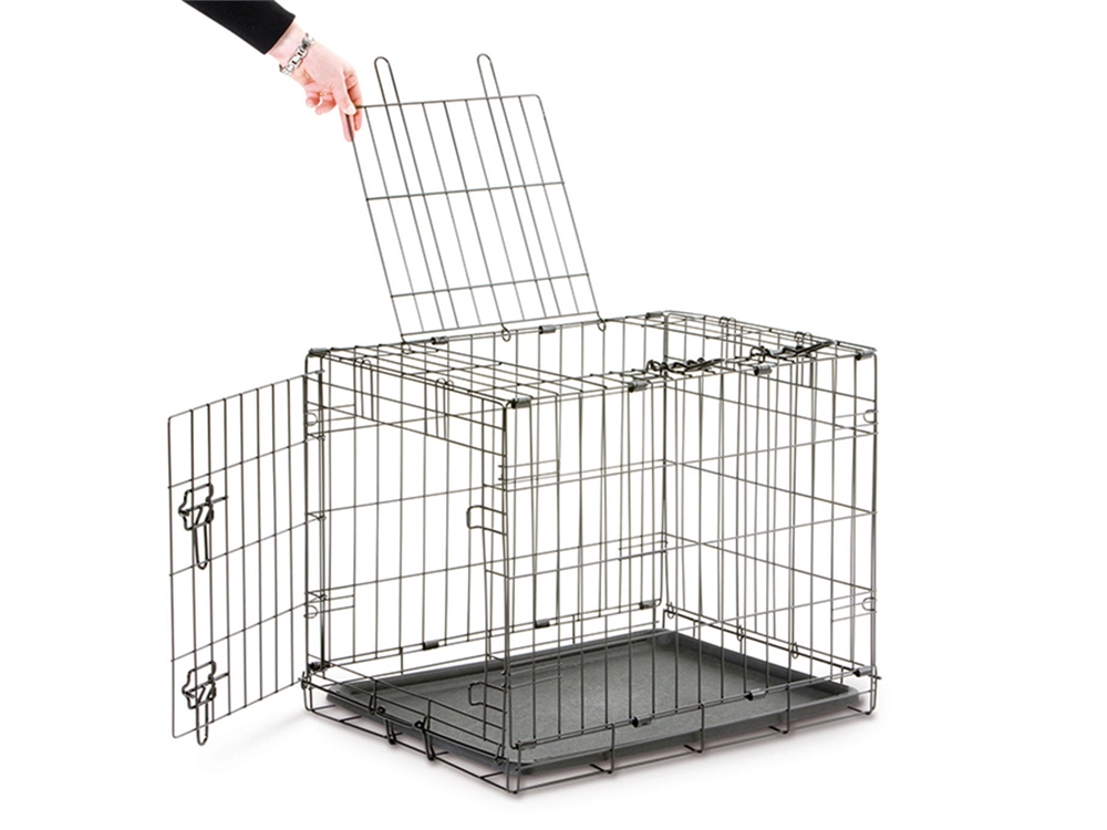 Savic Dog Cottage Dog Crate, 61cm Black Electrical World