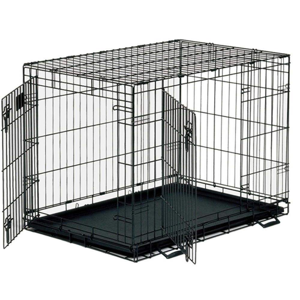 Savic Dog Cottage Dog Crate, 76cm Black Electrical World