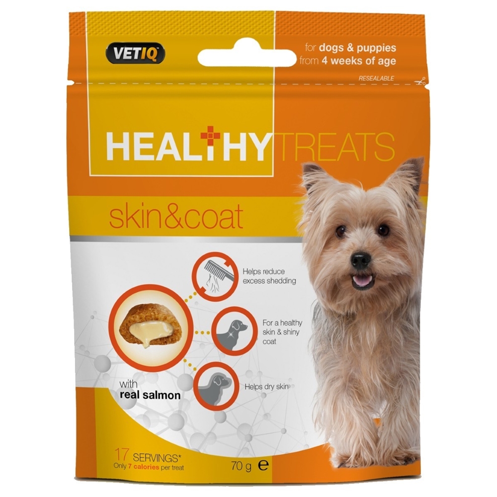 VetIQ Healthy Treats Skin & Coat for Dogs and Puppies, 70g Electrical World