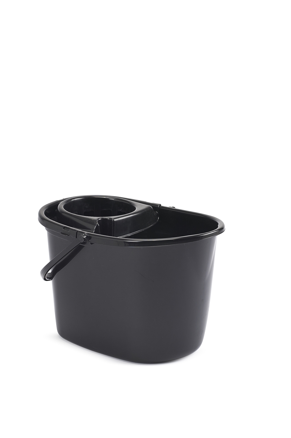 Whitefurze 15L Deluxe Mop Bucket, Black Electrical World