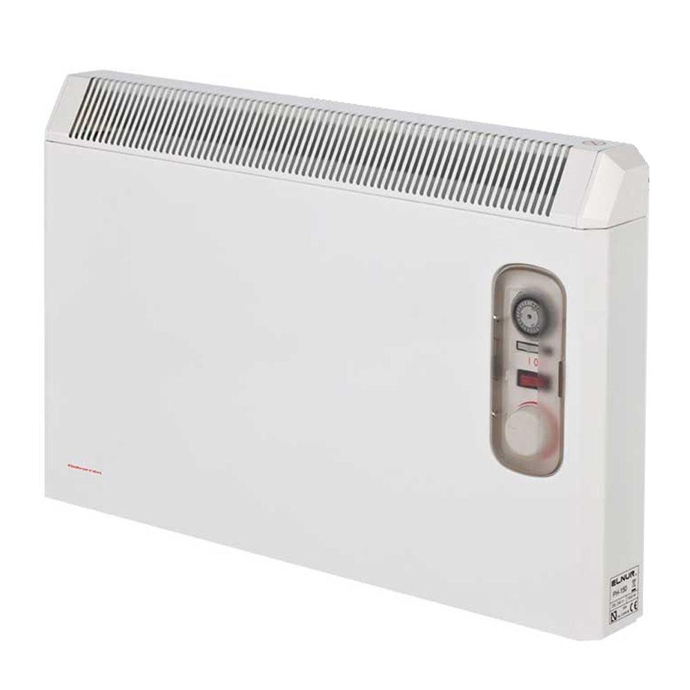 Elnur 2kW White Manual Electric Panel Heater 24 Hour Timer & Enclosed