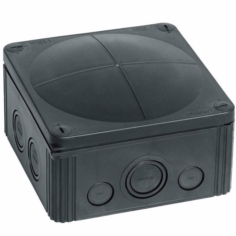 Wiska Combi 1010/5 57A Black IP66 Weatherproof Junction Adaptable Box