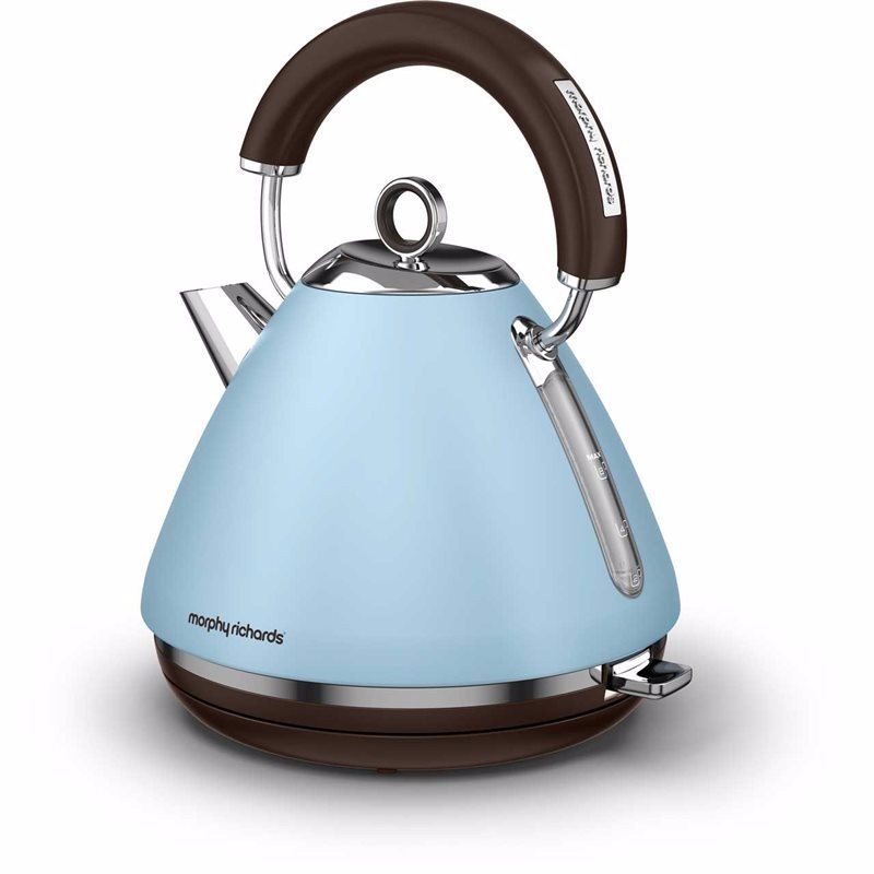 Morphy Richards Azure Blue Accents 1.5 Litre Pyramid Kettle Electrical