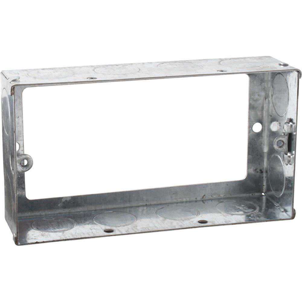 KnightsBridge 2G 35mm Galvanised Steel Extension Back Box Electrical World