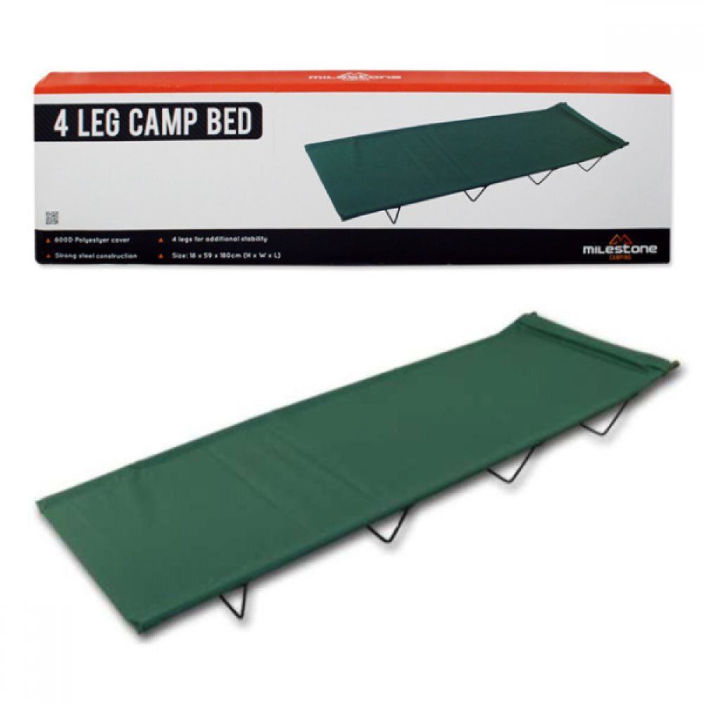 Milestone 4 Leg Folding Camp Bed Electrical World