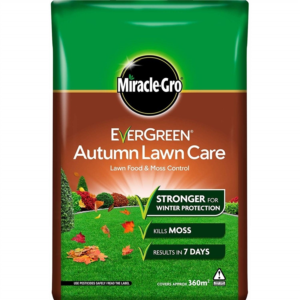 MiracleGro EverGreen Autumn Lawn Care 12.6kg 360m² +10 Free