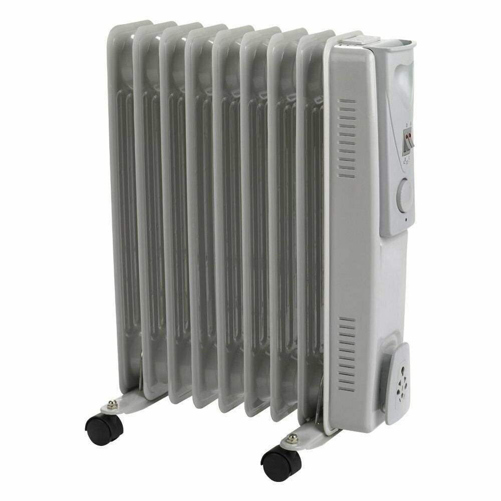 Status Oil Filled Radiator 9 Fin 2000 Watt Grey Electrical World