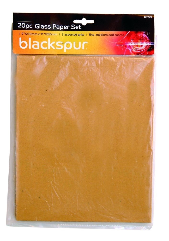 Blackspur Glass Paper Sheets 20 PACK Electrical World