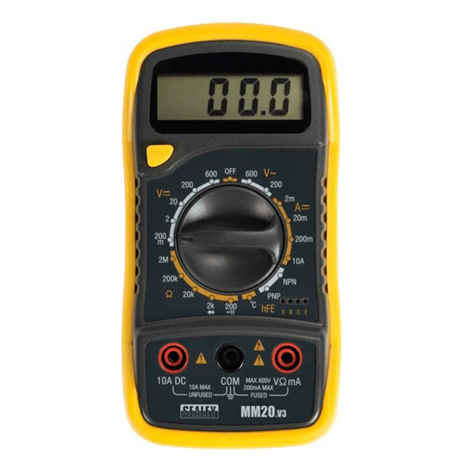 Sealey 8 Function Digital Multimeter Yellow Electrical World