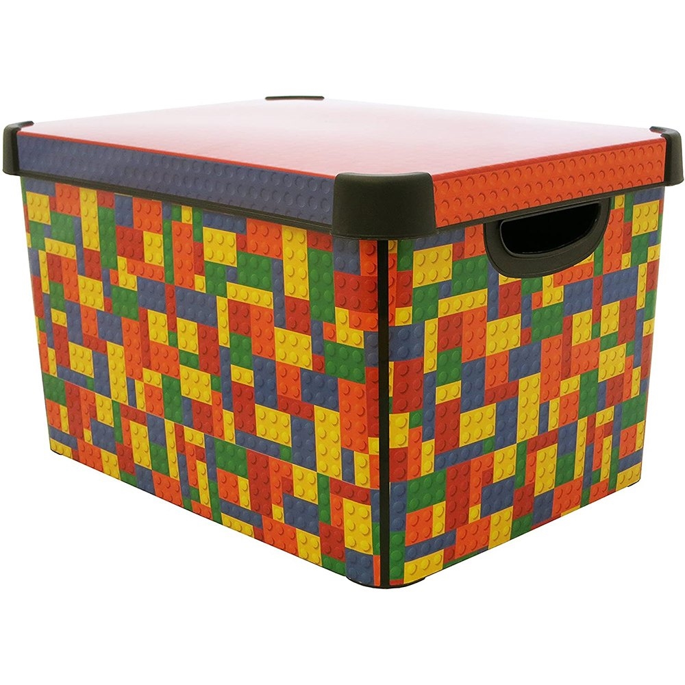 Curver Bright Blocks 22L Deco Storage Box Electrical World