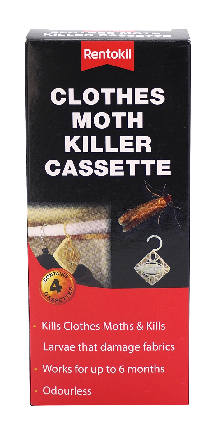 Rentokil Clothes Moth Killer Cassette 4 Pack Electrical World