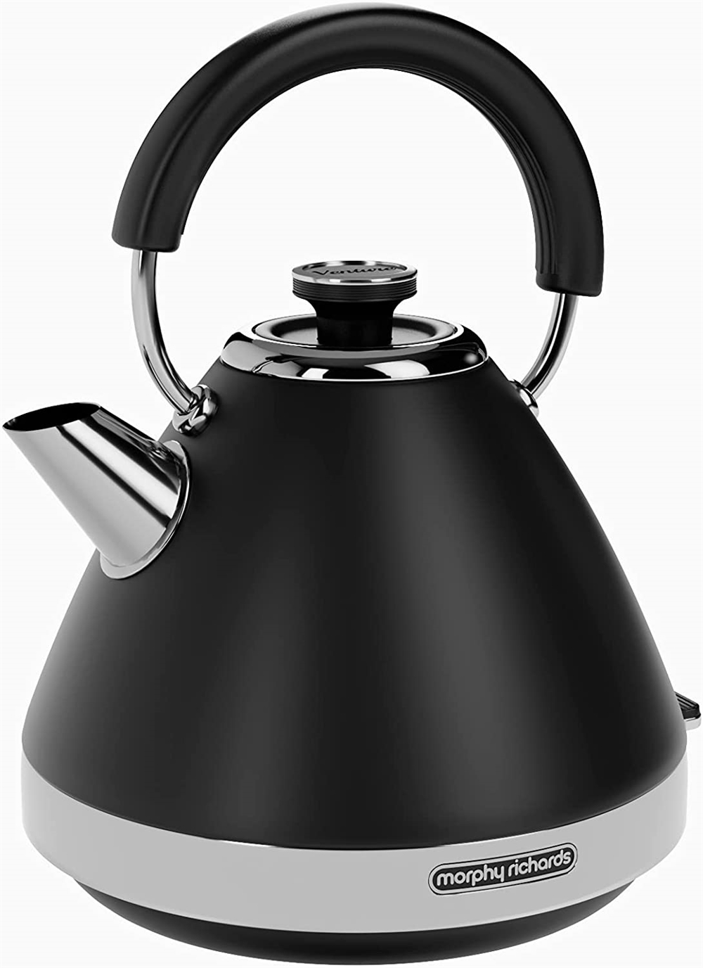 Morphy Richards Venture 1.5L Pyramid Kettle, Matt Black Electrical World