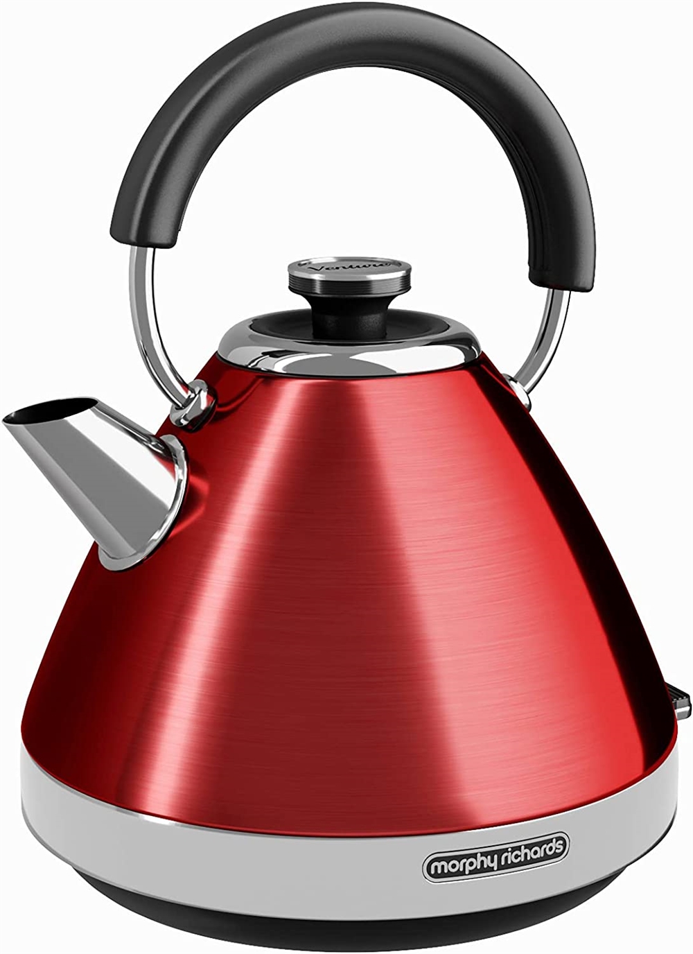 Morphy Richards Venture 1.5L Pyramid Kettle, Red Electrical World
