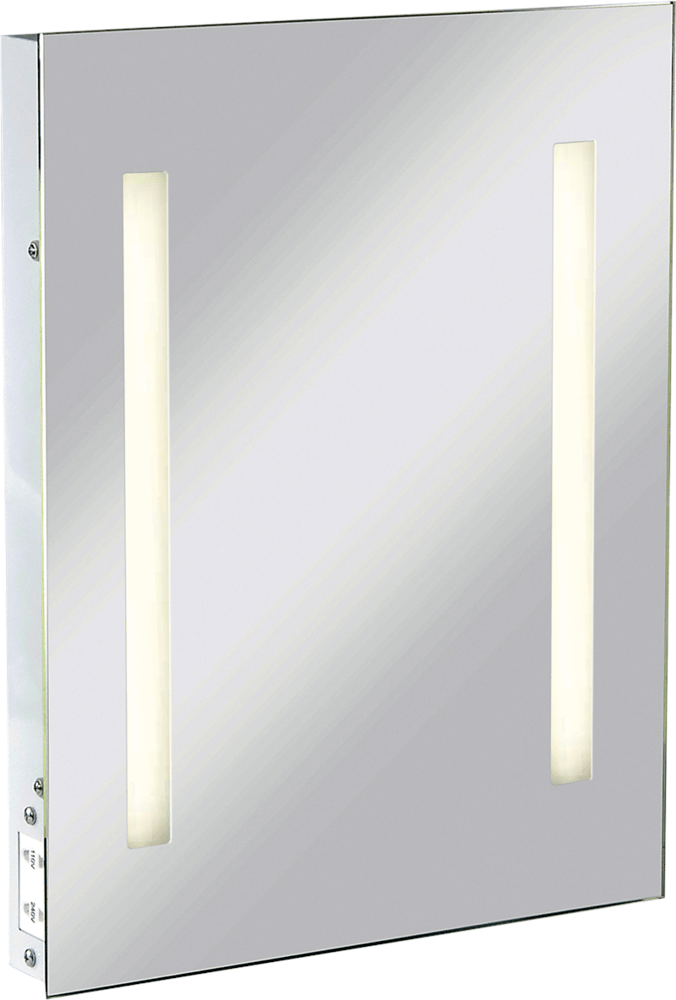 KnightsBridge Illuminated Bathroom Wall Mirror IP44 Rated with Shaver