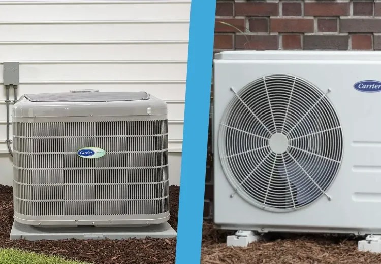 Ductless minisplit vs central ducted heat pump pros and cons