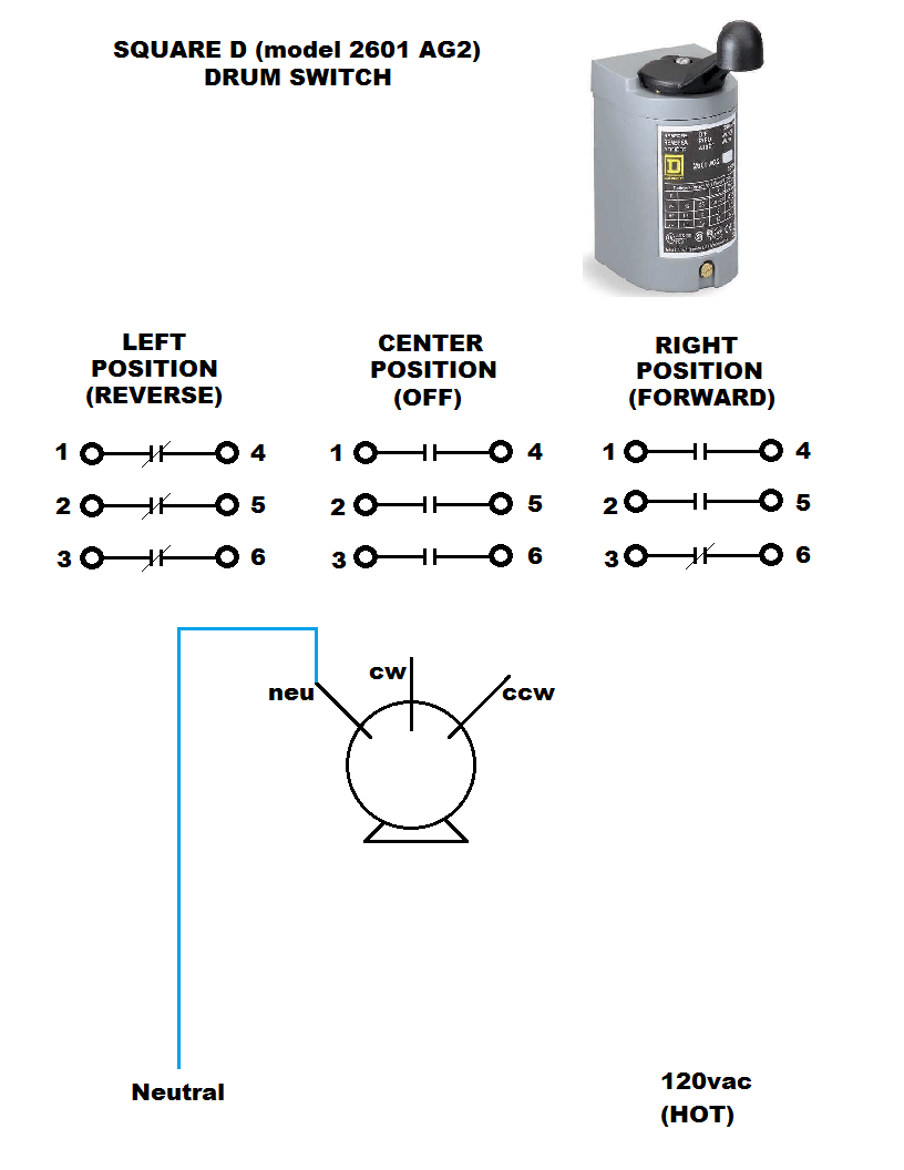 Reversing Drum Switch Wiring Diagram