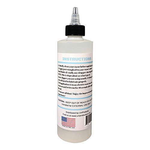 (8oz) Premium Lubricating White Oil for Hair Clippers Electric Shaver