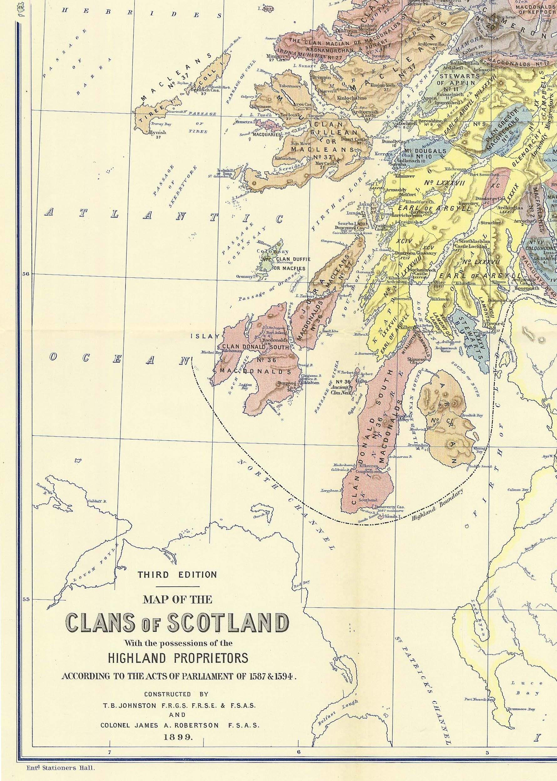 Historical Geography of the Clans of Scotland
