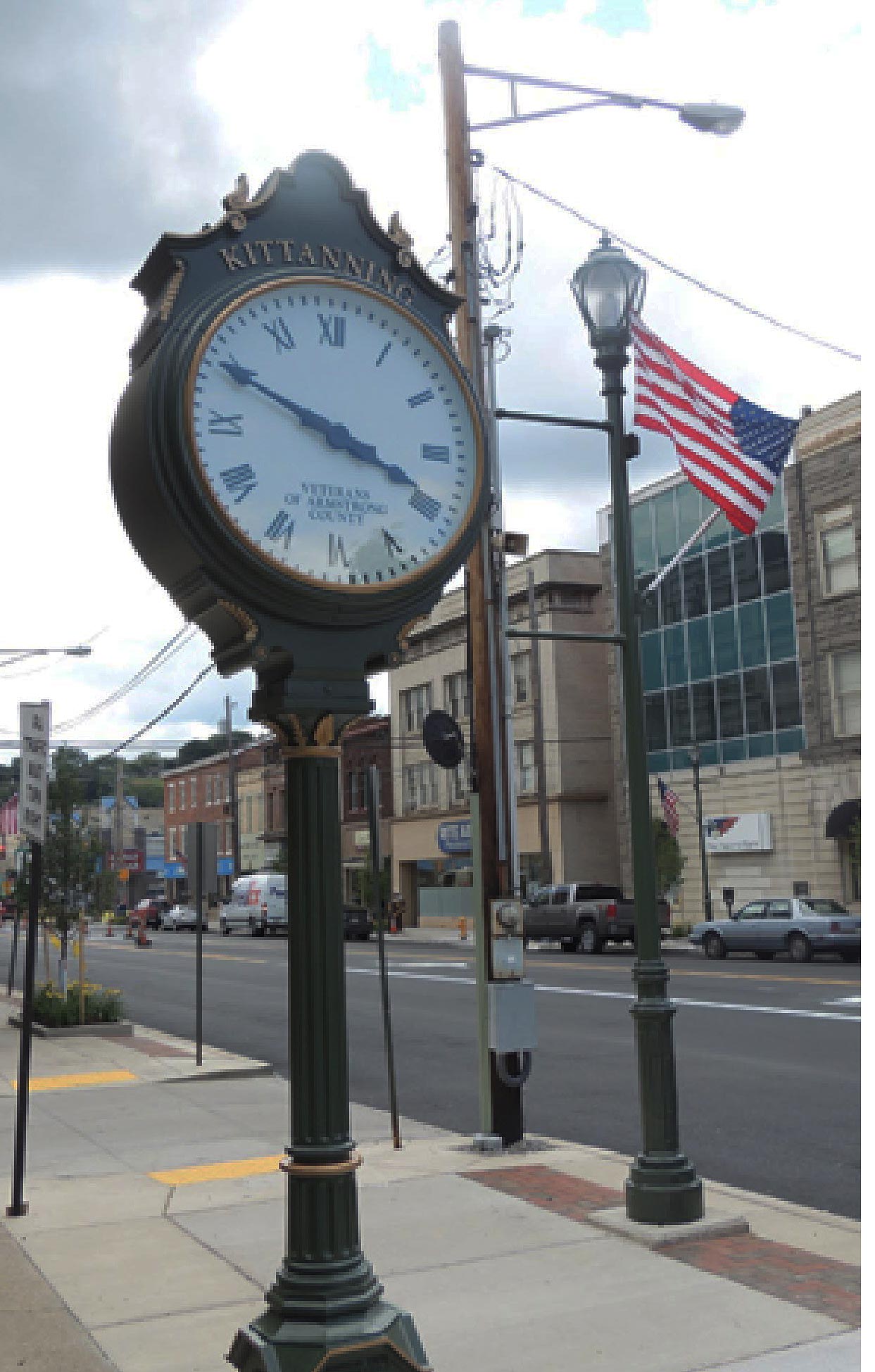 Kittanning Post Clock Honors Veterans