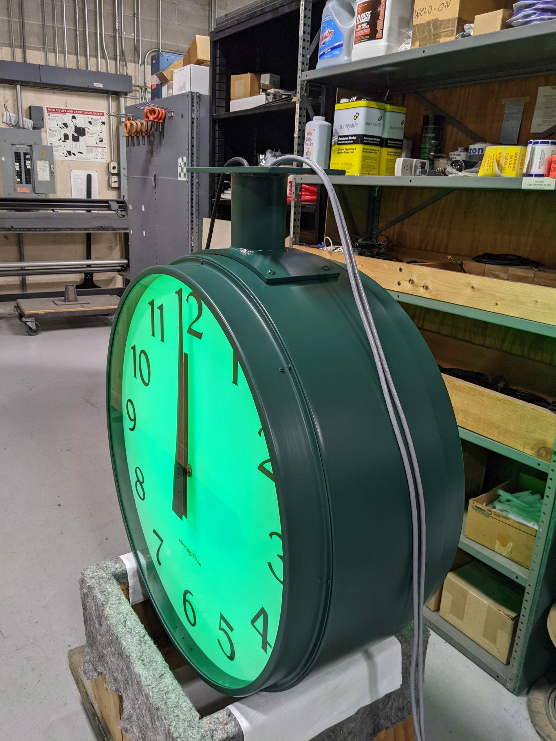 6700 Round Double Dial Backlighted Tower Clocks Electric Time®