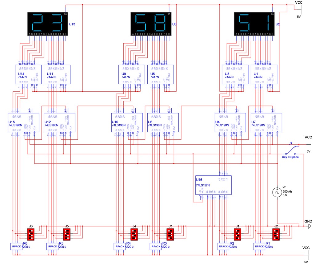 Up Down Decade Counter Circuit Diagram - Circuit Diagram