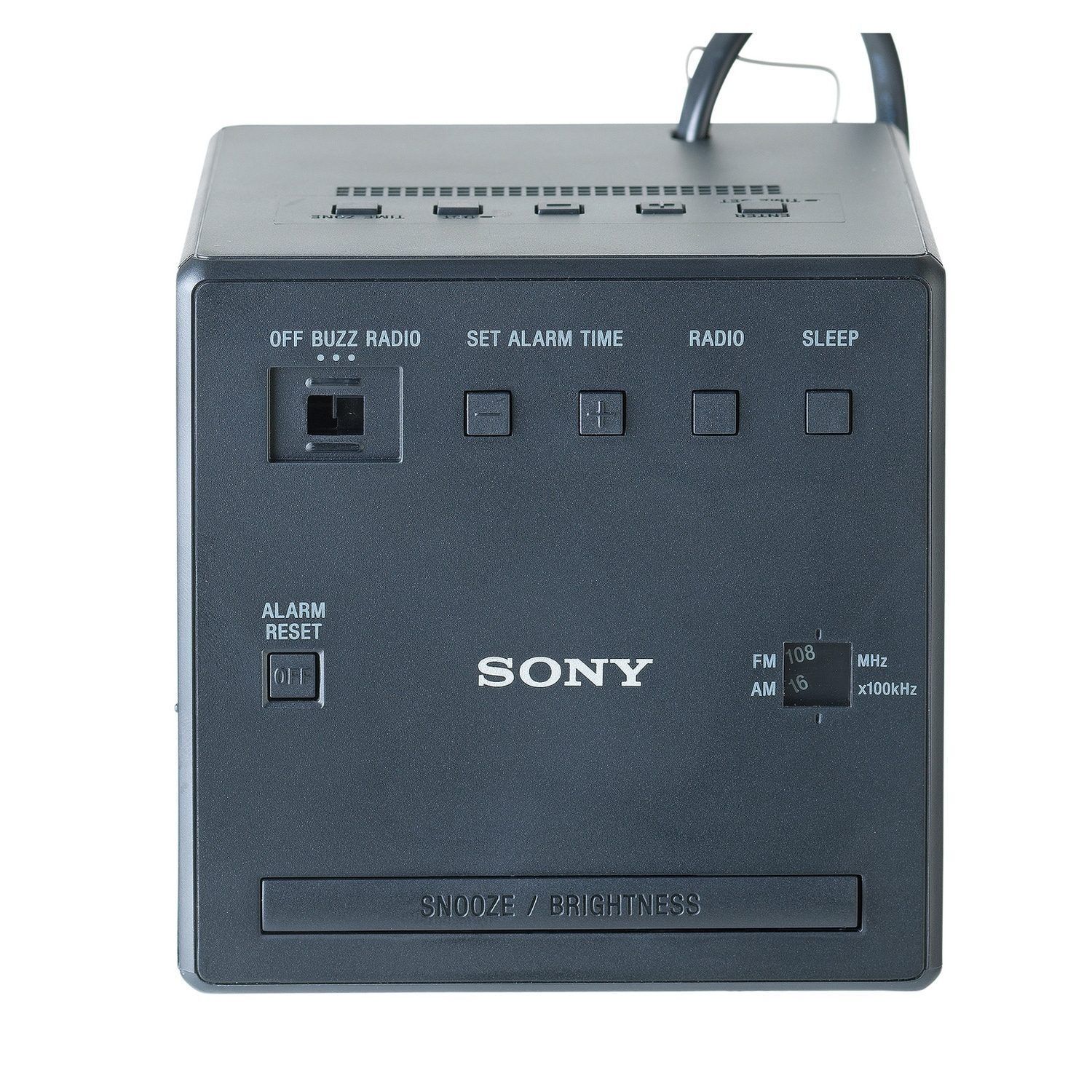 Buy Sony ICFC1B Cube FM/AM Clock Radio with Dual Alarm Black Online