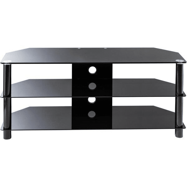 Buy Sinox 100cm 3 Tier Glass TV Stand for 40 Inch 49 Inch Black