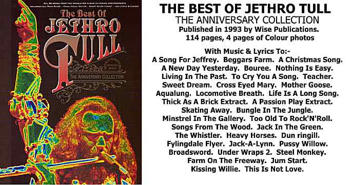 JETHRO TULL Archive & Reference centre Books page 1