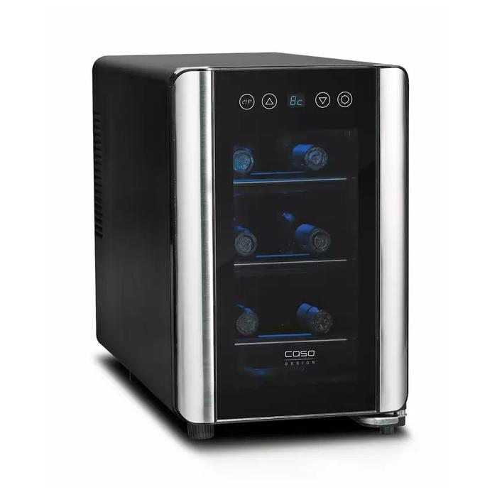 Caso Winecase 6 Cave à vin argent/noir electromenagiste.ch