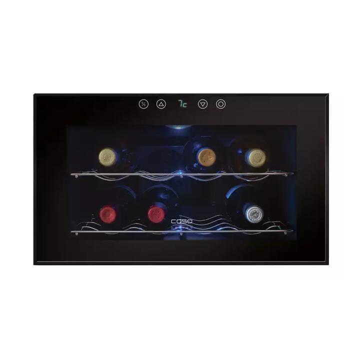 Caso Winecase 8 Cave à vin argent/noir electromenagiste.ch