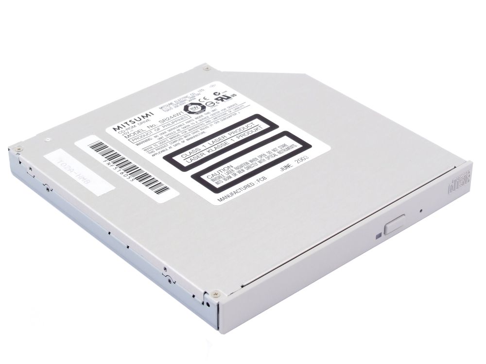 MITSUMI SR244W1 Slim IDE 24x Laptop CDROM Drive Laufwerk light grey