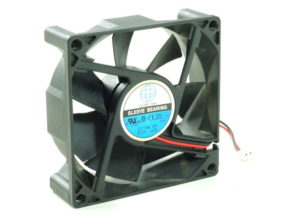 Globe Fan S01138812H Sleeve Bearing Case Ventilator Lüfter 2Pin 80x25mm 0.23A