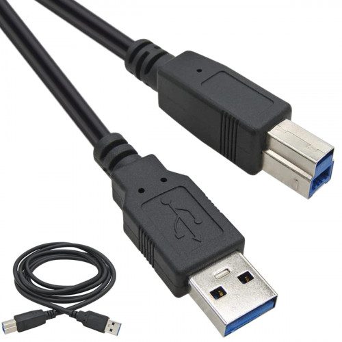 USB 3.0 1.8 mtr Printer Cable USB A to B Cable (USB 3.0 series data