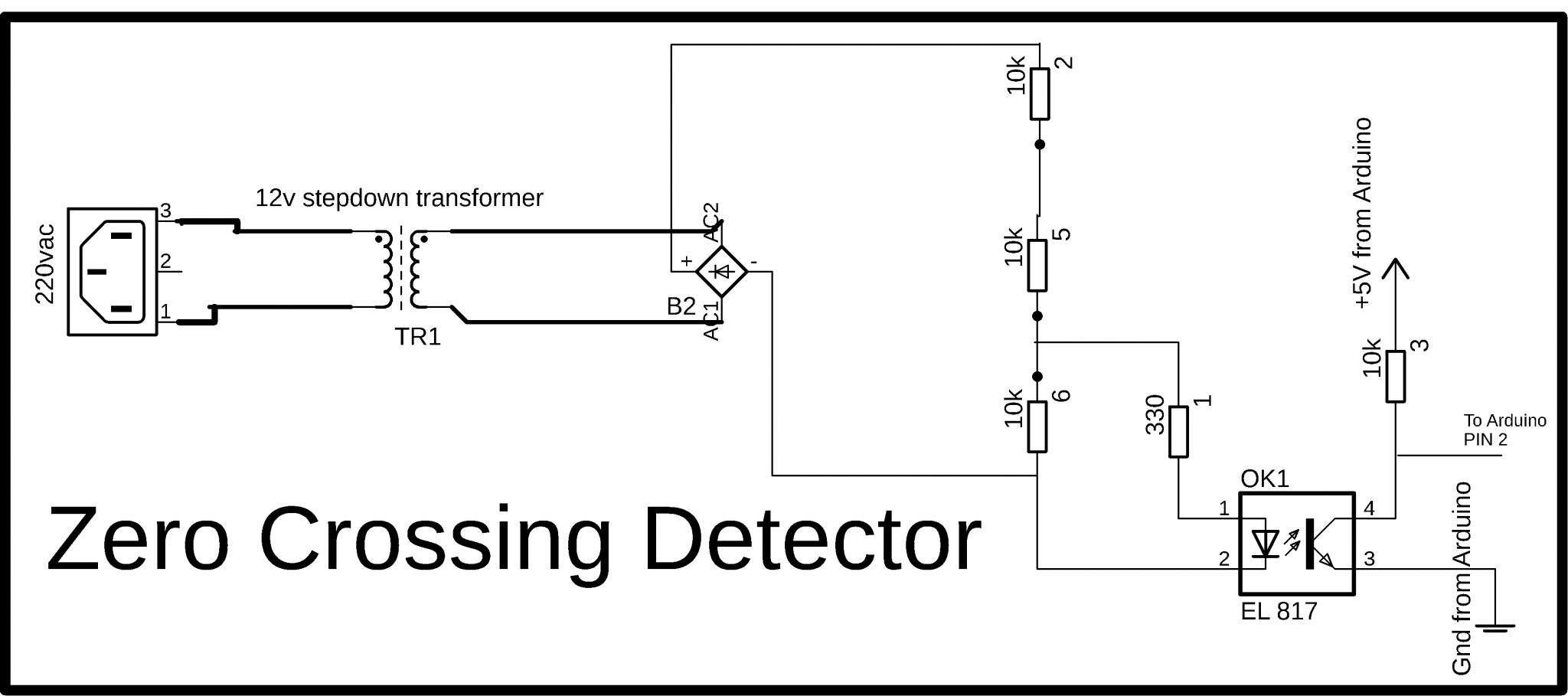 MOC3021 light dimmer, Triac BTA16, Zero Crossing detector & Arduino