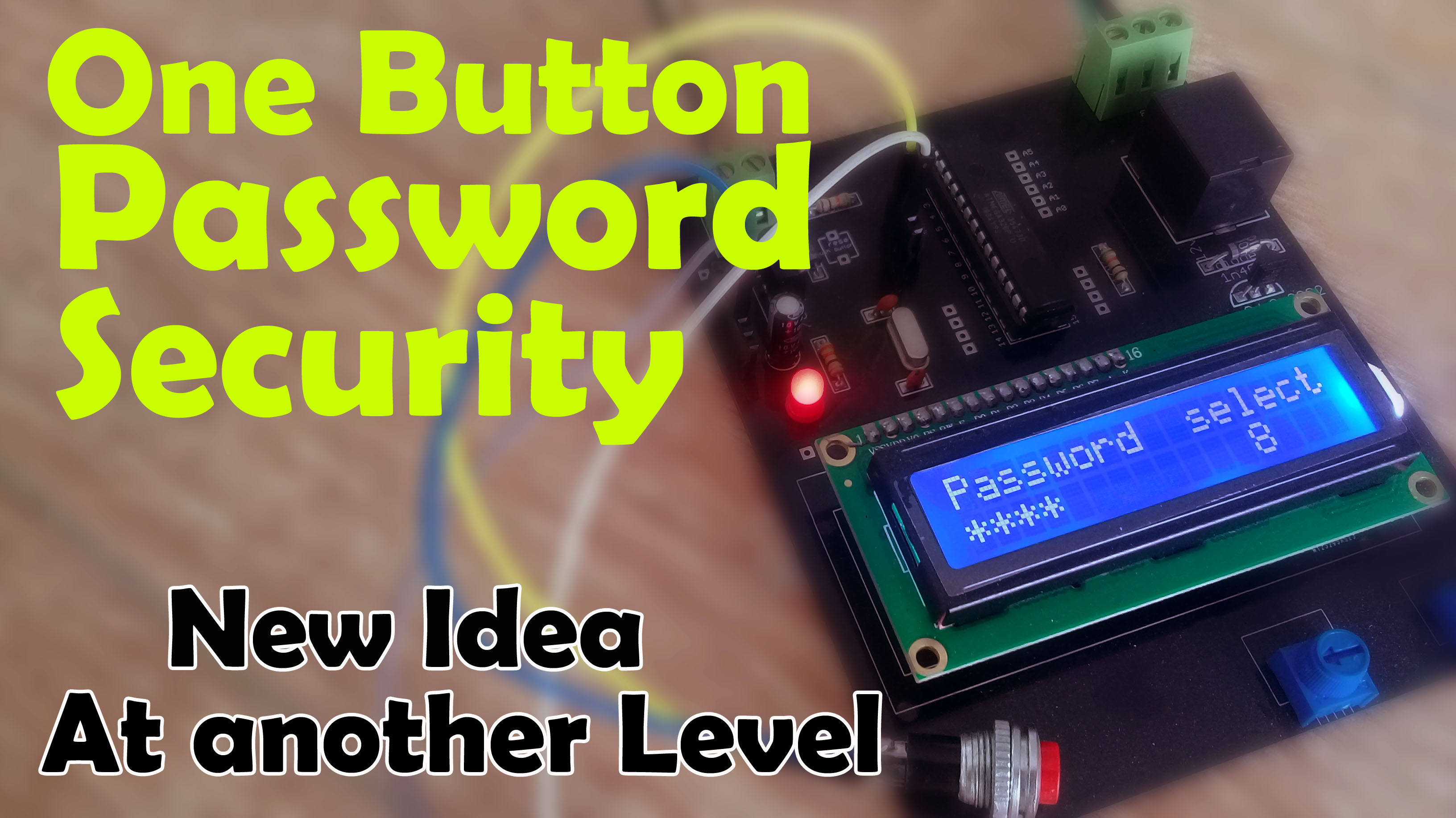 Arduino password security system, Enter a Password using only one button