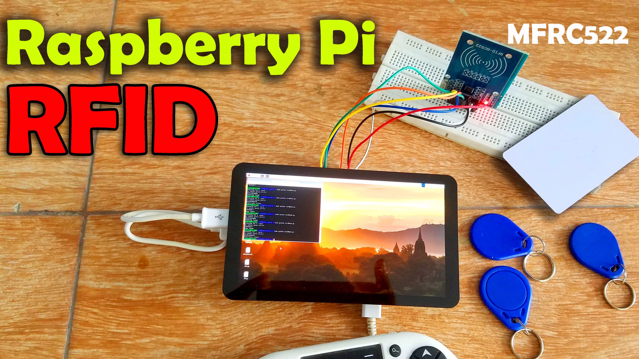 Raspberry Pi RFID RC522 NFC Reader, Tags Scanner python code