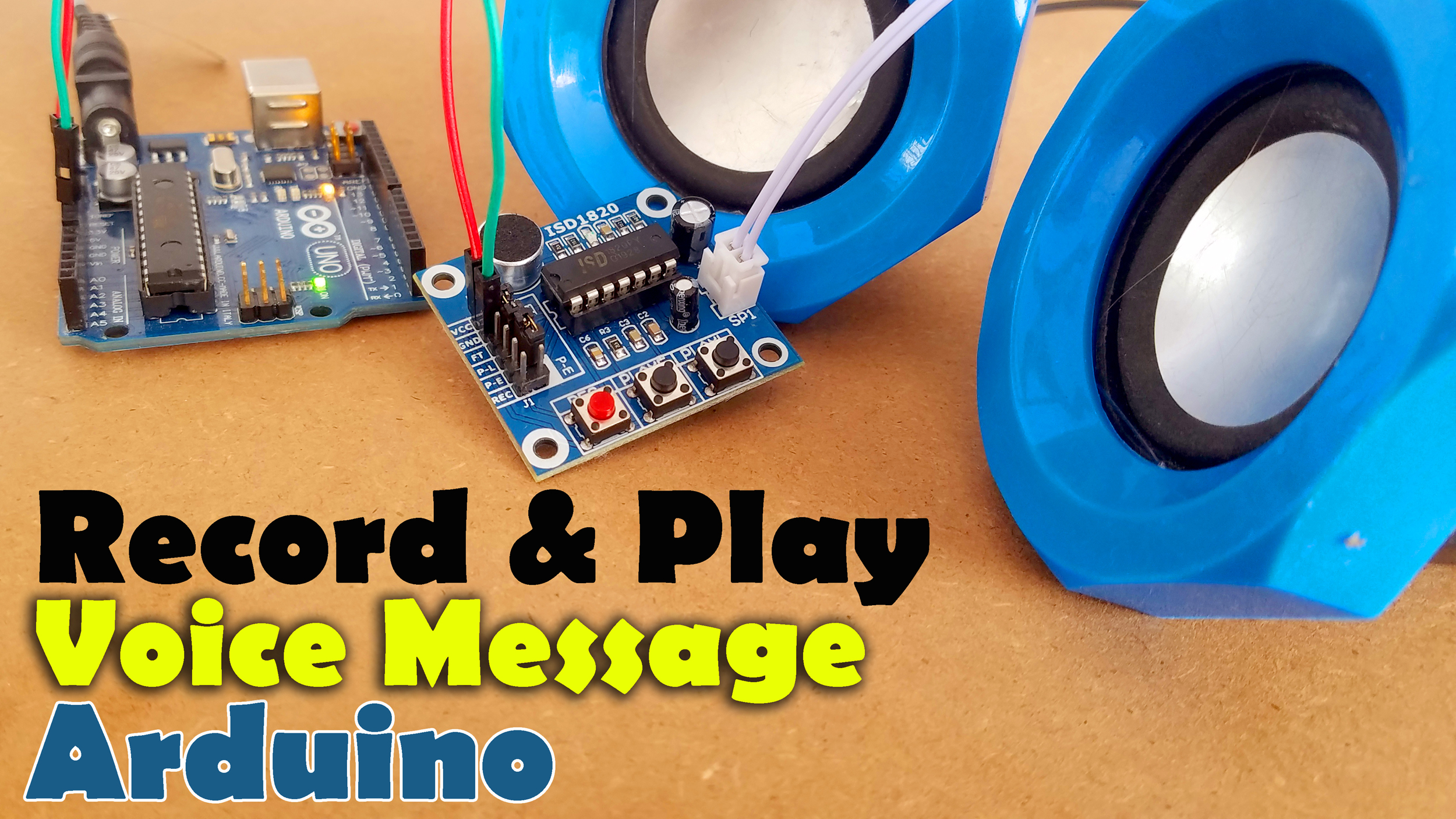 Arduino ISD1820 Voice Recorder & Playback Module