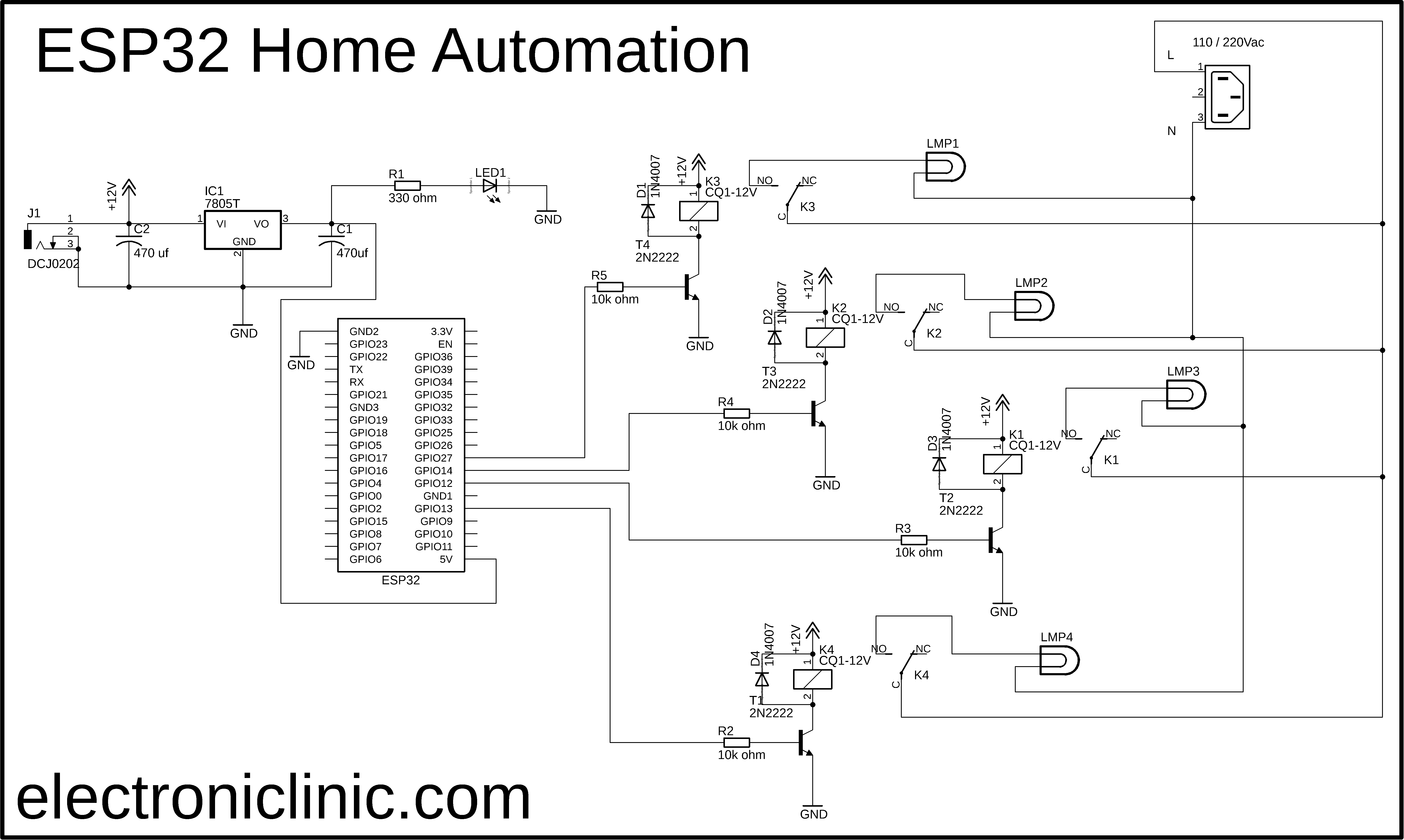 ESP32 Home Automation Project, ESPRESSIF Home Automation