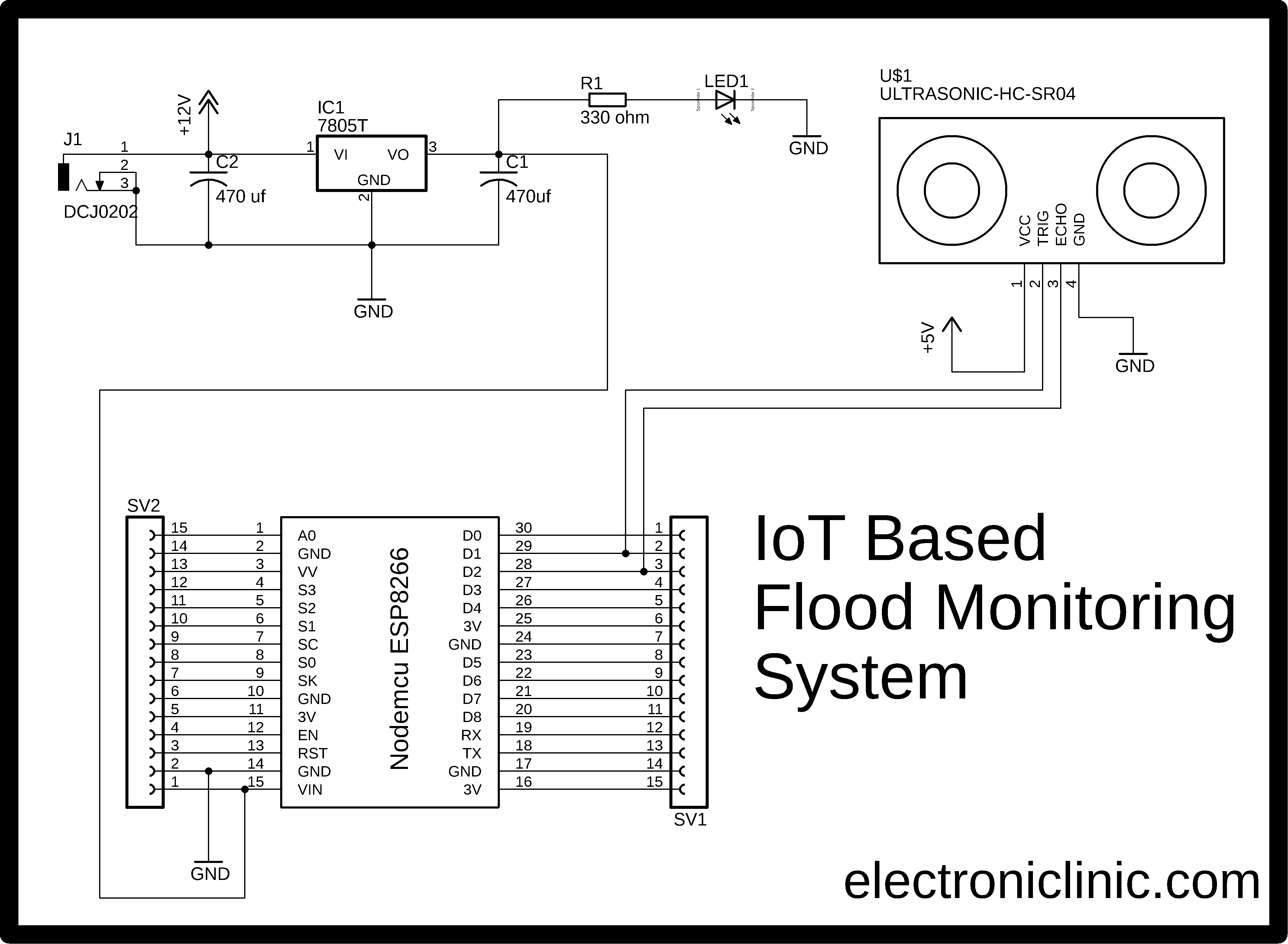 IoT based Flood Monitoring System using Ultrasonic Sensor and ESP8266