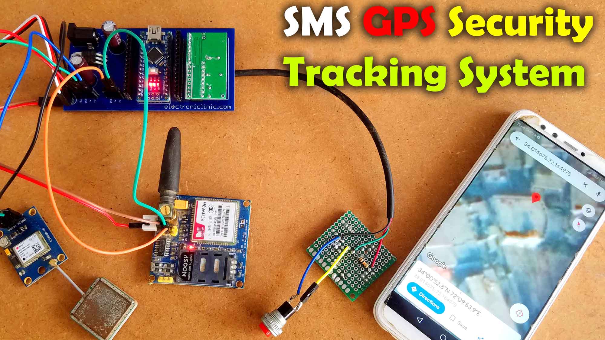 Make your own SMS GPS Security Tracking System with Google’s Map URL Link