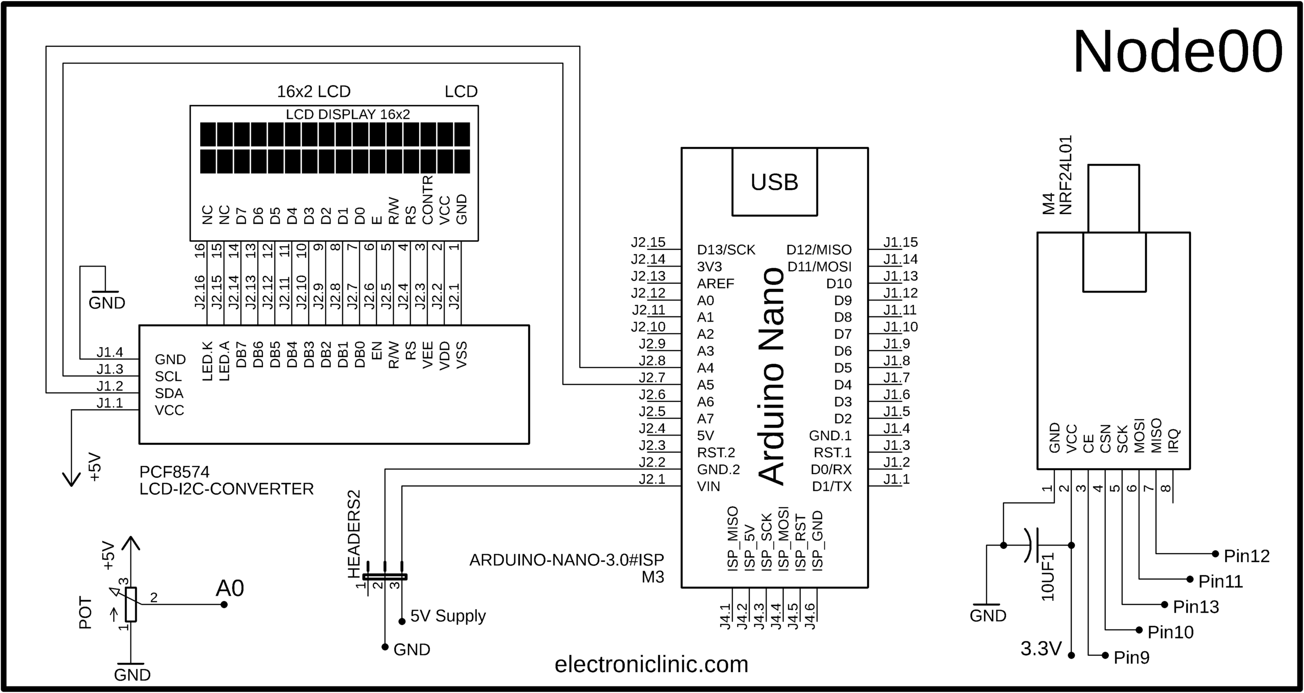 Wireless Sensor Network using Multiple NRF24L01 Modules & Arduino