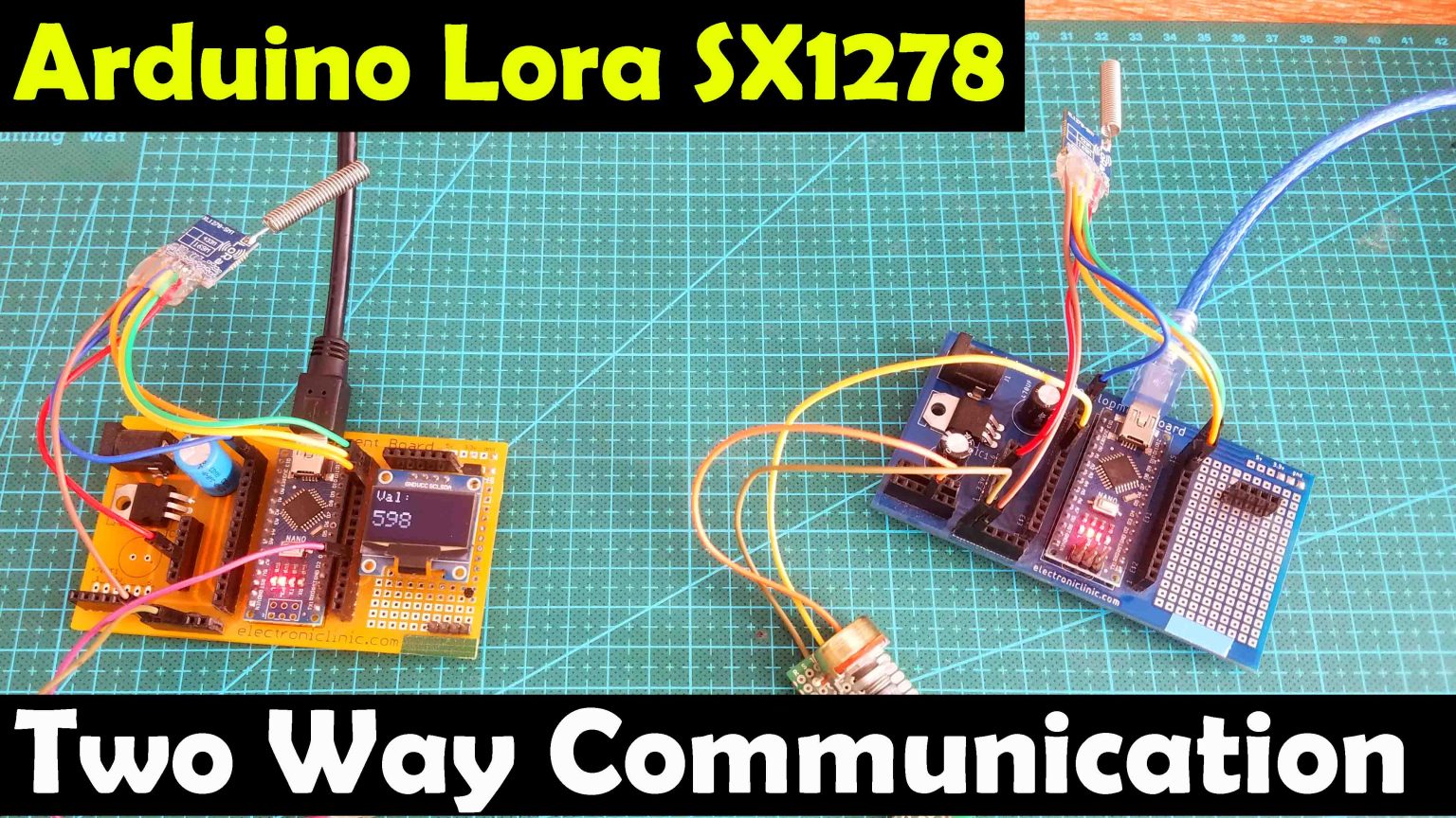 Arduino SX1278 Lora based Two Way communication System